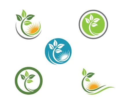 Tree leaf ecology nature element vector icon Illustrazione stock