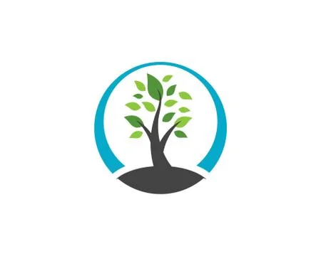 Tree leaf ecology nature element vector icon Stock Illustration