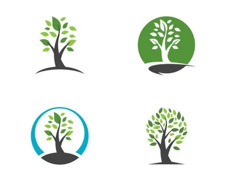 Tree leaf ecology nature element vector icon Stock Illustration