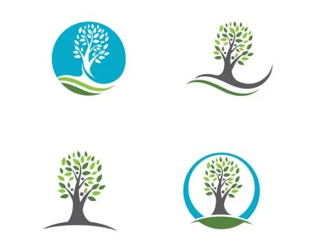 Tree leaf ecology nature element vector icon Illustrazione stock