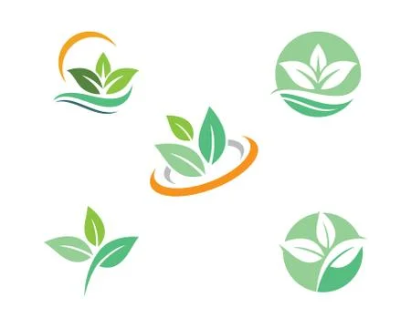 Tree leaf ecology nature element vector icon Illustrazione stock