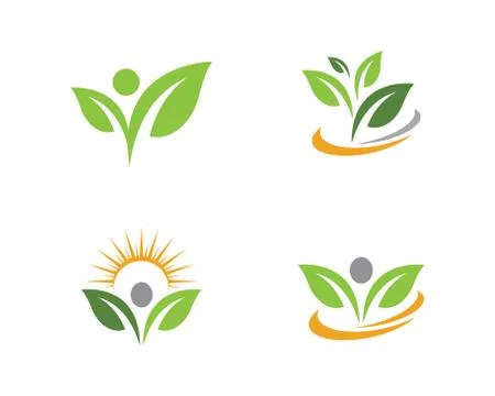 Tree leaf ecology nature element vector icon Illustrazione stock