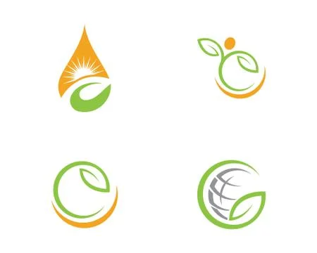 Tree leaf ecology nature element vector Stock Illustration
