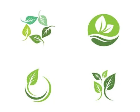 Tree leaf ecology nature vector icon Stock Illustration