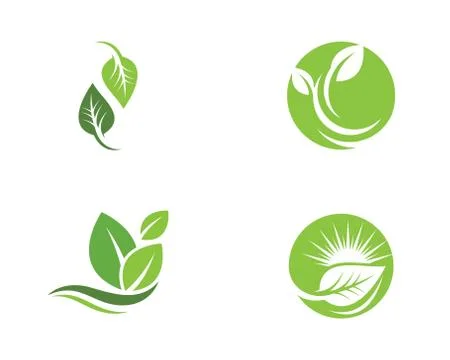 Tree leaf ecology nature vector icon Illustrazione stock