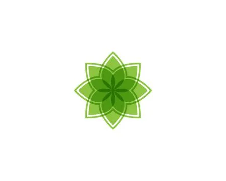 Tree Leaf  green Vector icon Illustration design template Stock Illustration