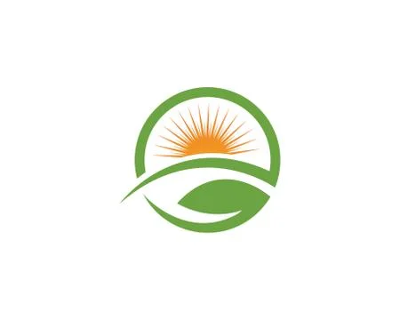 Tree Leaf  green Vector icon Illustration design template Stock Illustration