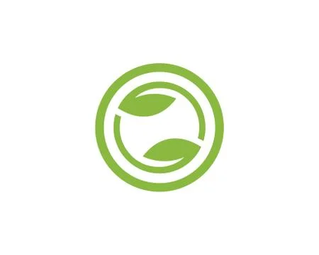 Tree Leaf  green Vector icon Illustration design template Stock Illustration