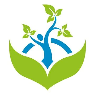 Tree Leaf Growth Nature Logo Design Eco Green Vector Template Icon Stock Illustration