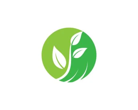 Tree leaf symbol vector icon illustration Illustrazione stock