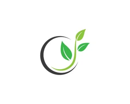 Tree leaf symbol vector icon illustration Stock Illustration