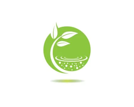 Tree leaf symbol vector icon illustration Illustrazione stock