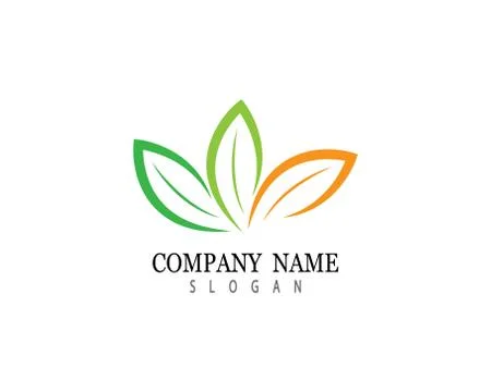 Tree leaf symbol vector icon illustration Illustrazione stock
