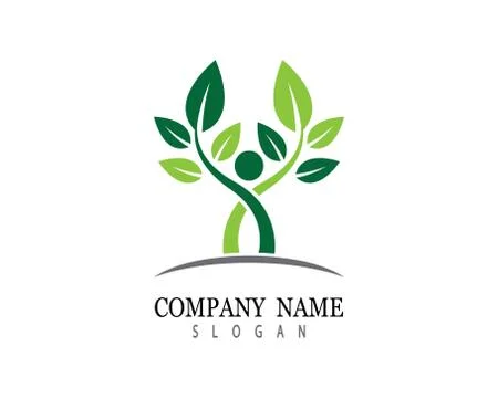 Tree leaf symbol vector icon Stock Illustration