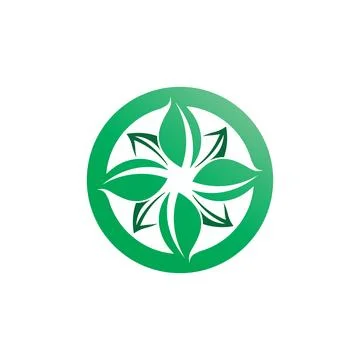 Tree leaf vector and green logo design friendly concept Stock Illustration