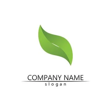 Tree leaf vector and green logo design friendly concept Stock Illustration