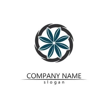 Tree leaf vector and green logo design friendly concept Stock Illustration