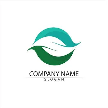 Tree leaf vector and green logo design friendly concept Stock Illustration