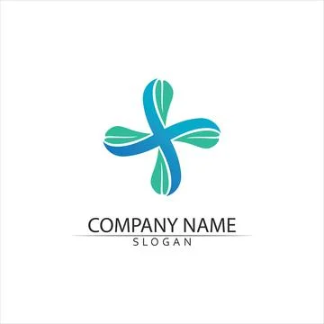 Tree leaf vector and green logo design friendly concept Stock Illustration