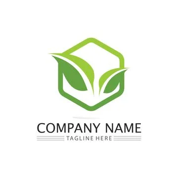 Tree leaf vector and green logo design friendly concept Stock Illustration
