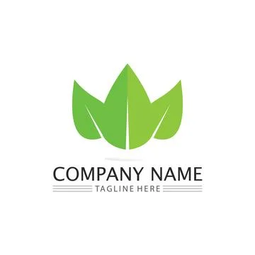 Tree leaf vector and green logo design friendly concept 스톡 일러스트