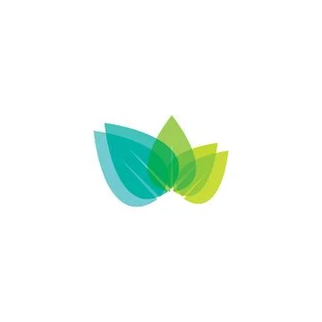 Tree leaf vector and green logo design friendly concept Stock Illustration