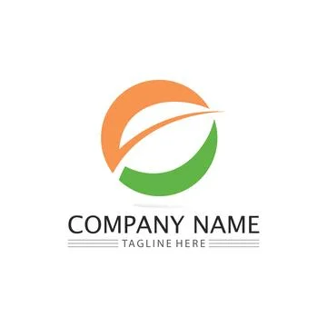 Tree leaf vector and green logo design friendly concept Illustrazione stock