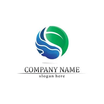 Tree leaf vector and green logo design friendly concept Stock Illustration