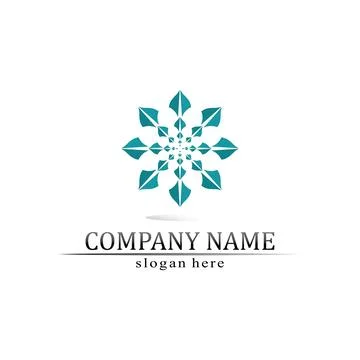 Tree leaf vector and green logo design friendly concept Stock Illustration