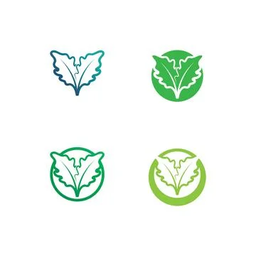 Tree leaf vector and green logo design friendly concept Stock Illustration