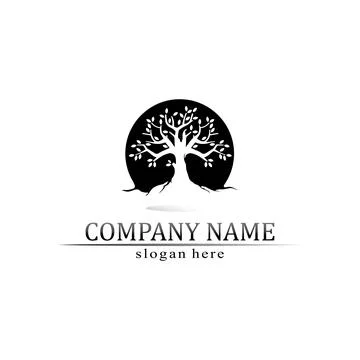 Tree leaf vector and green logo design friendly concept Stock Illustration