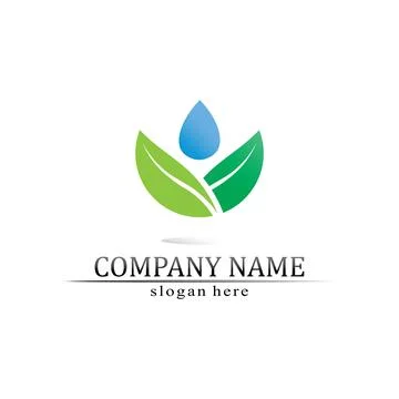 Tree leaf vector and green logo design friendly concept Stock Illustration