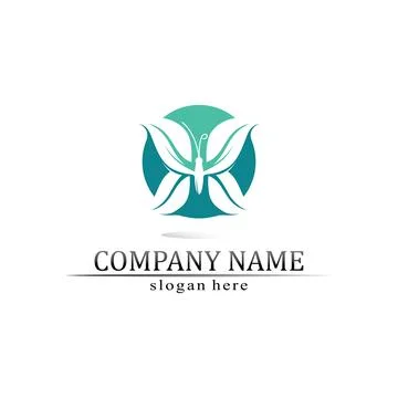 Tree leaf vector and green logo design friendly concept Stock Illustration