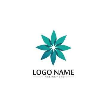 Tree leaf vector and green logo design friendly concept Stock Illustration