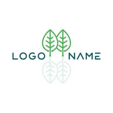 Tree leaf vector and green logo design friendly concept 스톡 일러스트