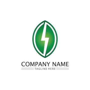 Tree leaf vector and green logo design friendly concept Illustrazione stock