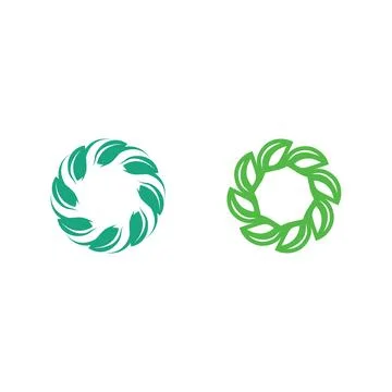 Tree leaf vector and green logo design friendly concept Stock Illustration