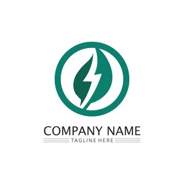 Tree leaf vector and green logo design friendly concept Illustrazione stock