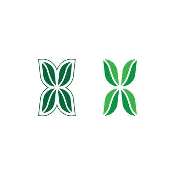 Tree leaf vector and green logo design friendly concept Stock Illustration