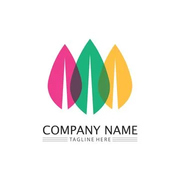 Tree leaf vector and green logo design friendly concept Stock Illustration