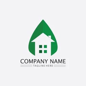 Tree leaf vector and green logo design friendly concept Stock Illustration