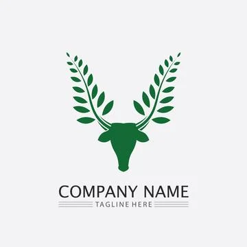 Tree leaf vector and green logo design friendly concept Illustrazione stock