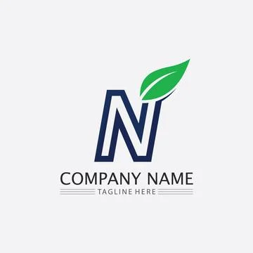 Tree leaf vector and green logo design friendly concept Illustrazione stock