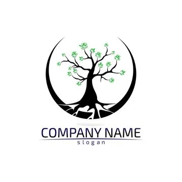 Tree leaf vector design eco friendly concept logo Stock Illustration