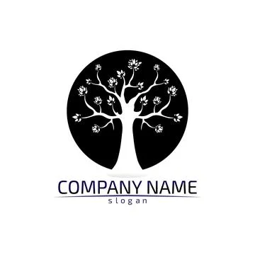 Tree leaf vector design eco friendly concept logo Illustrazione stock