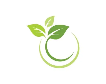 Tree Leaf Vector icon template Stock Illustration