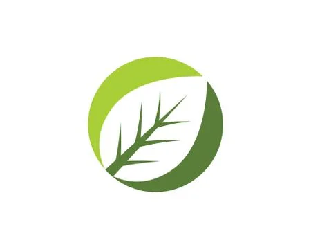 Tree Leaf Vector icon template Stock Illustration
