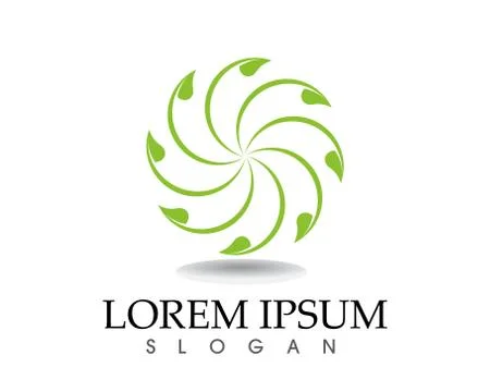 Tree leaf vector logo design, eco-friendly concept. Stock Illustration