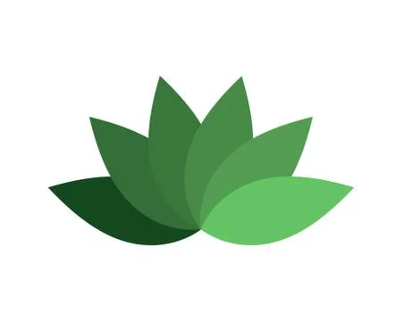 Tree leaf vector logo design, eco-friendly concept Illustrazione stock