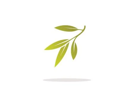 Tree leaf vector logo design, eco Stock Illustration